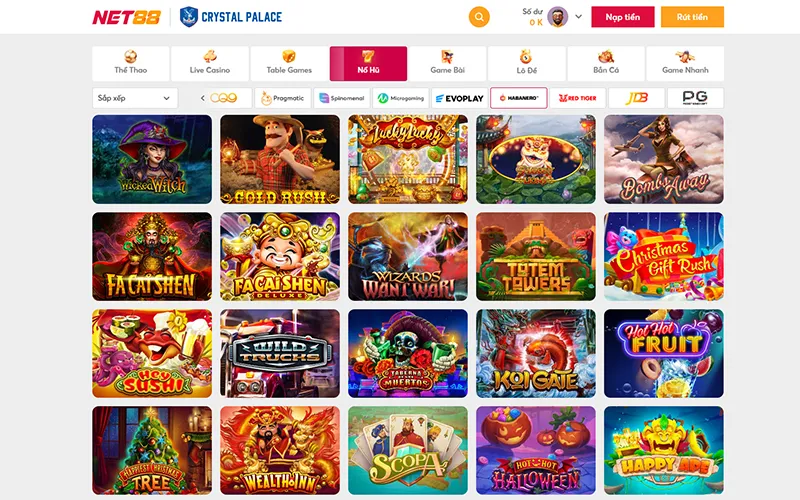 Trải nghiệm sảnh game Habanero Á Châu